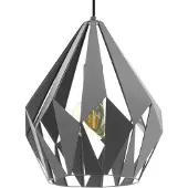 Eglo Grijze hanglamp Carlton 1 Ø 31cm