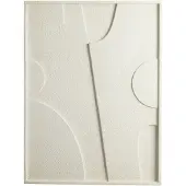 Light & Living Wandornament 80x8x60 cm COLINO hout crème (Beige, 60x80cm)