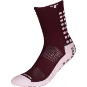 TruSox Gripsokken Mid Calf Cushion Bordeauxrood