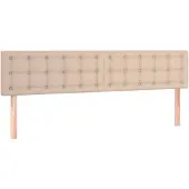 vidaXL Hoofdborden 180x5x78/88 cm kunstleer cappuccinokleurig
