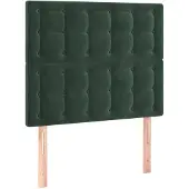 vidaXL Hoofdbord donkergroen 90x5x118/128 cm fluweel