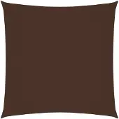 vidaXL Zonnescherm vierkant 3,6x3,6 m oxford stof bruin