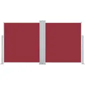 vidaXL Windscherm uittrekbaar 160x600 cm rood