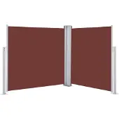 vidaXL Windscherm uittrekbaar 120x600 cm bruin