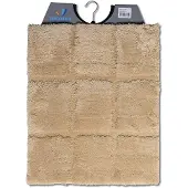 Wicotex bidetmat ruit taupe 50x60cm