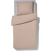 HEMA Dekbedovertrek Zacht Katoen 140x200/220 Taupe (taupe)