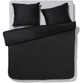 HEMA Dekbedovertrek Satijn 240x200/220 Zwart (zwart)