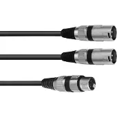 Omnitronic 30225203 XLR Adapterkabel [1x XLR-Buchse 3 polig