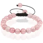 Memphis No.3 Dames Armband - 8mm Light Pink