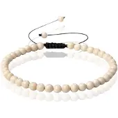 Memphis No.1 Armband - 4mm White Fossil
