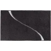 Casilin Badmat Antislip 60x100cm Carve - Waterabsorberende Badkamermat - Wasbaar en Sneldrogend - Voor Douche en Bad - Hoogpolig - Acryl - Rechthoek - Grey