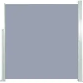 vidaXL Windscherm uittrekbaar 140x314 cm grijs