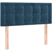 vidaXL Hoofdbord 90x5x78/88 cm fluweel donkerblauw