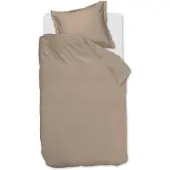 Ambiante Satin Uni dekbedovertrek - Eenpersoons - 140x200/220 - Taupe