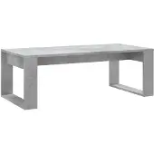 vidaXL Salontafel 102x50x35 cm bewerkt hout betongrijs