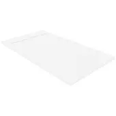 Luca Varess Dandy douchebak 160 x 90 cm composietmarmer mat wit rock structuur