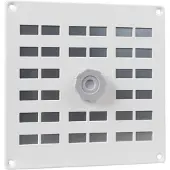 Nedco Schuifrooster 20X20Cm Alu Wit+Gaas