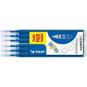 Pilot Rollerpenvulling friXion medium blauw set à 6 stuks