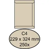 Quantore Envelop quantore akte c4 229x324 120gr cremekraft | Doos a 250 stuk