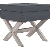 vidaXL Opbergkruk 45x45x49 cm fluweel donkergrijs