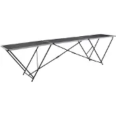 vidaXL Behangtafel inklapbaar 300x60x78 cm MDF en aluminium