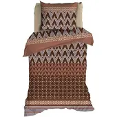 Romanette Dekbedovertrek Lombok Brick Katoen-140 x 200 / 220 cm | 1-Persoons
