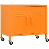 vidaXL Opbergkast 60x35x56 cm staal oranje