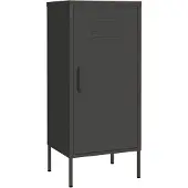 vidaXL Opbergkast 42,5x35x101,5 cm staal antracietkleurig