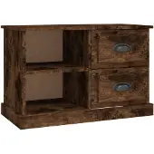 vidaXL Tv-meubel 73x35,5x47,5 cm bewerkt hout gerookt eikenkleurig