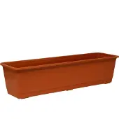 Geli Plantenbak - terracotta - kunststof - 60 x 17 x 14 cm - Plantenbakken