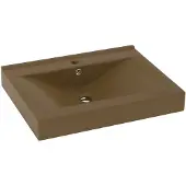 vidaXL Wastafel met kraangat 60x46 cm keramiek matcrème