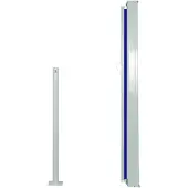 vidaXL Windscherm uittrekbaar 117x314 cm blauw