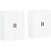 vidaXL Hangkasten 2 st 69,5x34x90 cm wit