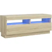 vidaXL Tv-meubel met LED-verlichting 100x35x40 cm sonoma eikenkleurig