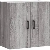 vidaXL Wandkast 60x31x60 cm bewerkt hout grijs sonoma eikenkleurig
