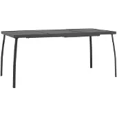 vidaXL Tuintafel 165x80x72 cm staalgaas antracietkleurig