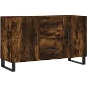 vidaXL Dressoir 100x36x60 cm bewerkt hout gerookt eikenkleurig