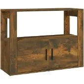 vidaXL Dressoir 80x30x60 cm bewerkt hout gerookt eikenkleurig