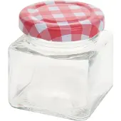 Merkloos 12x Jam potje met draaideksel 75 ml - Weckpotten