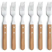 Amefa Pizza grillvork 6-pack Eik