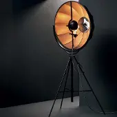 Pallucco Fortuny Vloerlamp Small | Bronze Rubelli (Black outside, Bronze inside) | Incandescent (3630LM + Dimmer)