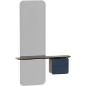 UMAGE One More Look Spiegel Dark Oak | Petrol blue