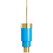 Ebb & Flow A-Spire Hanglamp Opal Blue | Brass IP20 Lichtbron Inbegrepen