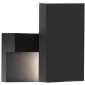 Zambelis LED-wandlamp buiten E199, zwart, Aluminium, Modern, LED wandlamp buiten