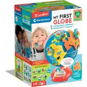 Clementoni - Mijn Eerste Wereldbol - Speelgoed van het Jaar - Wereldbol Interactief voor Kinderen - Educatief Speelgoed 3-6 Jaar