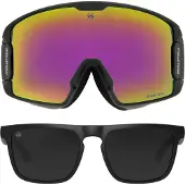 MowMow LEGEND Skibril + Extra Lens + Zonnebril – Magnetisch – Bio-Frame - R-Strap - UV400 - Unisex