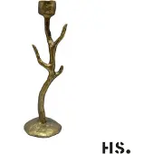 Home Society Kandelaar Branch Gold Medium
