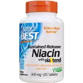 Doctors Best , Behouden-Release Niacin met niaXtend, 500 mg, 120 Tablets