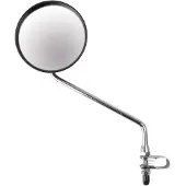 Messingschlager spiegel fiets 105mm stang chroom, montage om stuurbocht