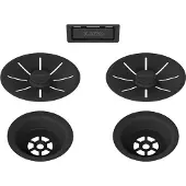 BLANCO Overloop en afloopsysteem zwart mat Double